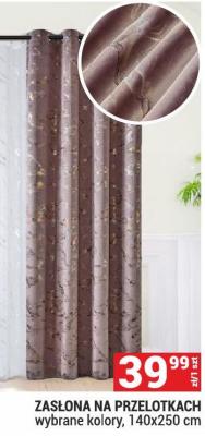 Zasłona na przelotach, wybrane kolory, 140x250 cm promocja w Merkury Market