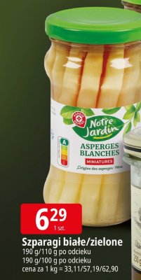 Szparagi białe/zielone promocja w Leclerc
