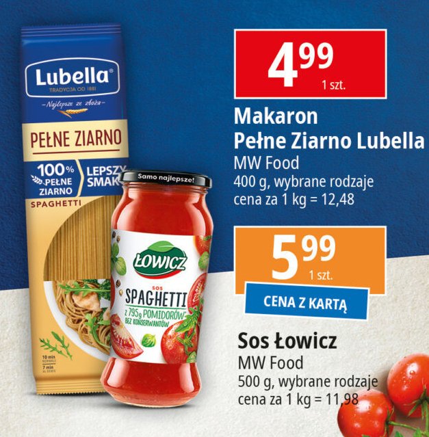 Makaron spaghetti Lubella promocja w Leclerc