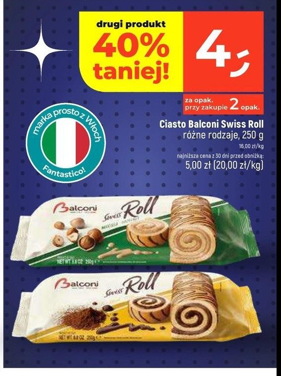 Rolada nocciola-hazelnut Balconi promocja