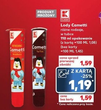 Lody cola K-CLASSIC CAMETTI promocja