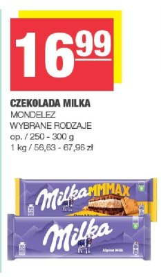 Czekolada Milka MONDELEZ promocja w SPAR