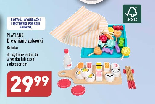 Cukierki w worku drewniane Playland promocja