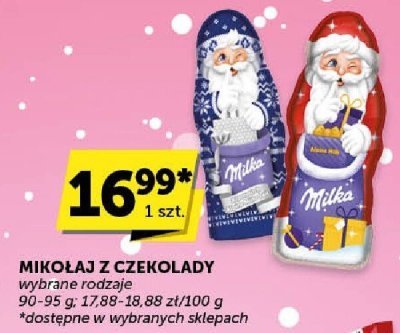 Mikołaj z czekolady wybrane rodzaje promocja w ABC
