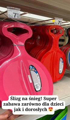 Ślizg na śnieg promocja w Auchan