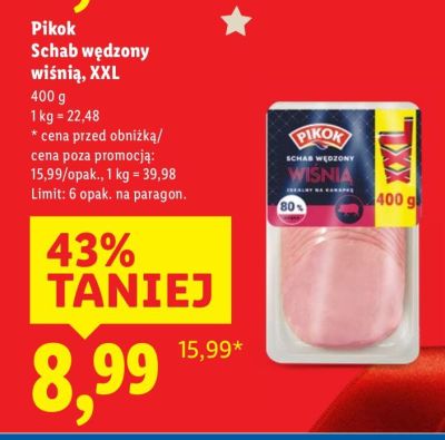 Schab wędzony wiśnią XXL promocja w Lidl
