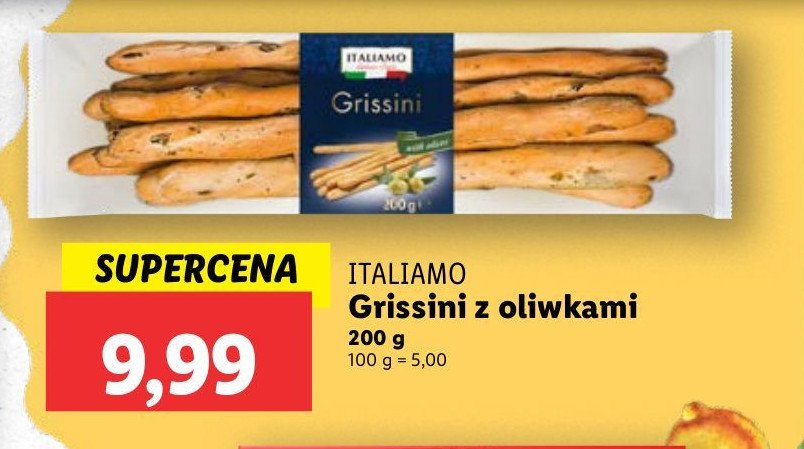 Grissini z oliwkami Italiamo promocja