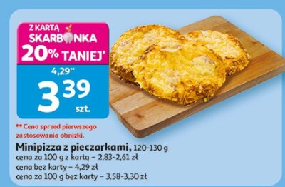 Minipizza z pieczarkami promocja w Auchan