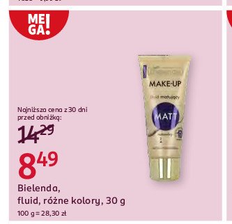 Fluid matt naturalny nr 1 Bielenda make-up academie promocja w Rossmann