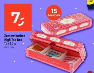 Herbata Zestaw herbat High Tea Box promocja w Dealz