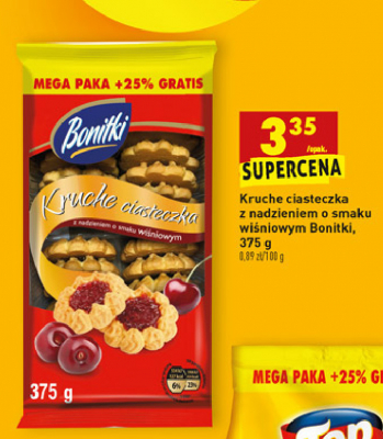 Ciasteczka kruche z nadzieniem wi艣niowym Bonitki promocja