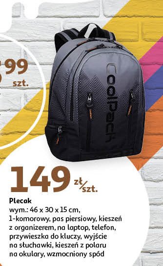 Plecak 46 x 30 x 15 cm Coolpack promocja