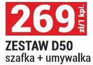 Zestaw NOVELTY ZESTAW D50 szafka + umywalka kolor biały promocja w Merkury Market