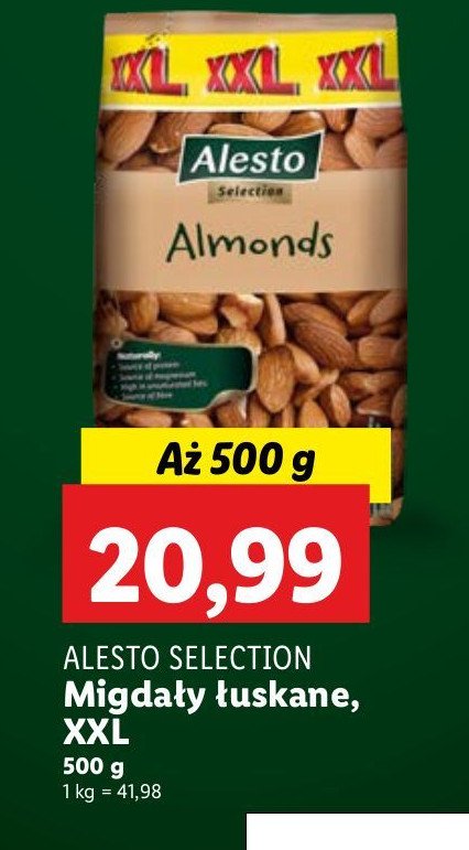 Migdały łuskane Alesto (Lidl) promocja w Lidl