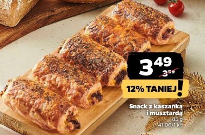 Snack z kaszanką i musztardą promocja w Netto