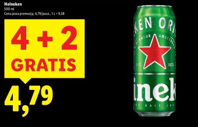 Piwo Heineken promocja w Lidl