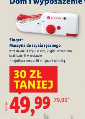 Maszyna do szycia ręcznego  promocja w Lidl