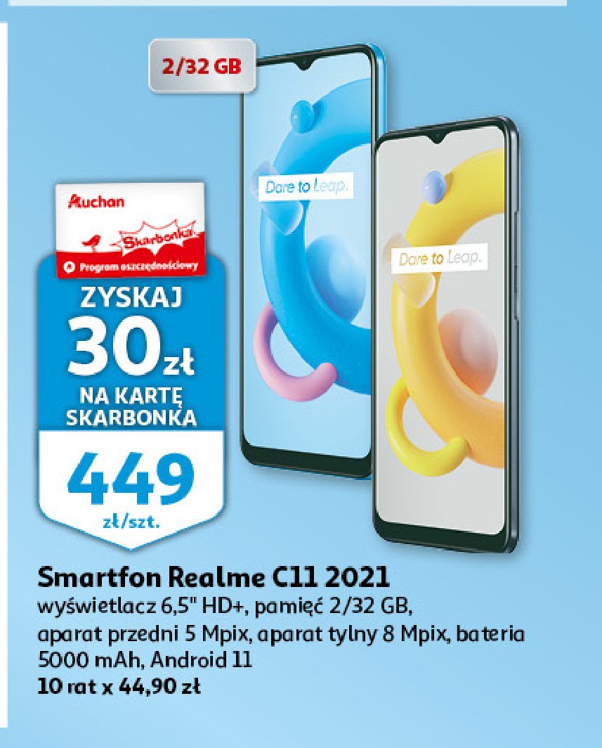 Smartfon c11 2/32 niebieski Realme promocja
