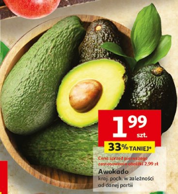 Awokado kraj. poch. w zależności od danej partii promocja w Auchan