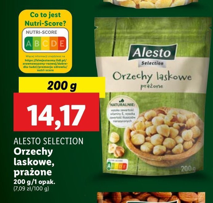 Orzechy laskowe prażone Alesto promocja