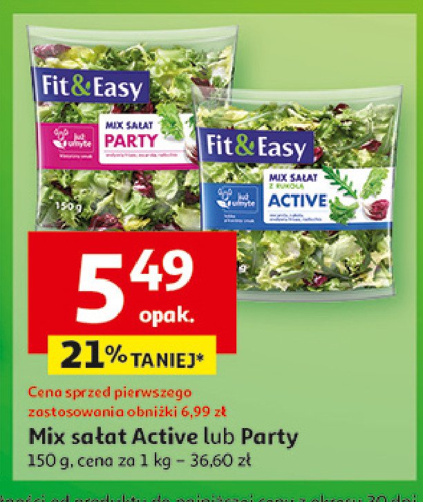 Sałata avtive Fit & easy promocja