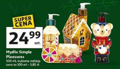 Mydło Simple Pleasures 500 ml, wybrane rodzaje promocja w Auchan