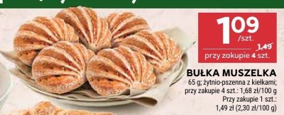 Bułka muszelka żytno-pszenna z kiełkami promocja w Stokrotka