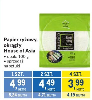 Papier ryżowy promocja w Makro