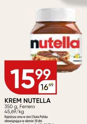 KREM NUTELLA Ferrero promocja w Chata Polska