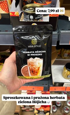 Herbata Hōjicha w proszku  promocja w Biedronka