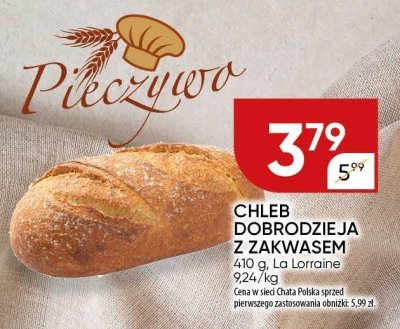 Chleb dobrodziej z zakwasem La Lorraine promocja w Chata Polska