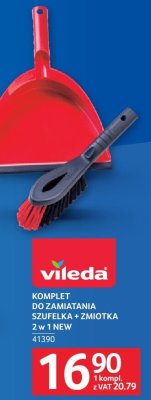 Komplet do zamiatania szufelka + zmiotka 2 w 1 New Vileda promocja w Selgros