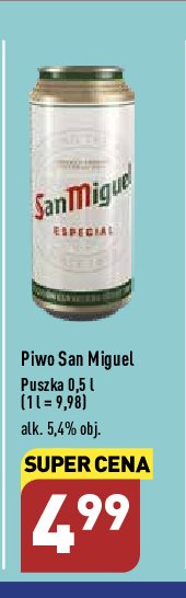 Piwo San miguel especial promocja