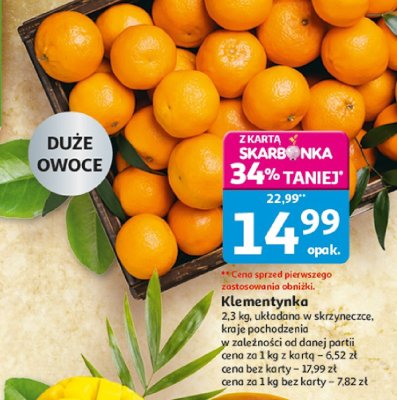 Klementynka 2,3 kg promocja w Auchan