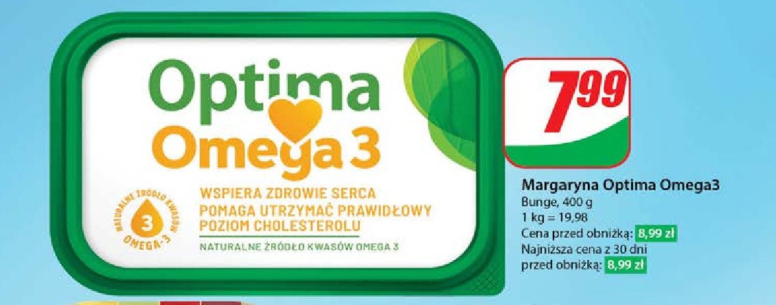 Margaryna Optima omega3 Optima kruszwica promocja