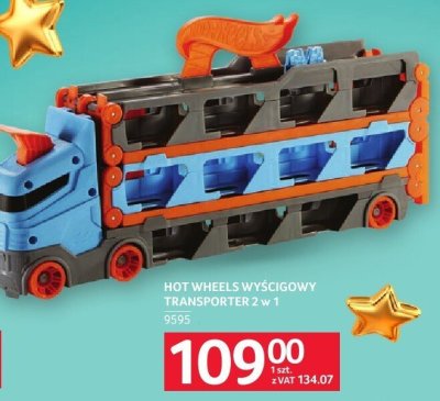 Hot Wheels wyścigowy transporter 2 w 1 promocja w Selgros