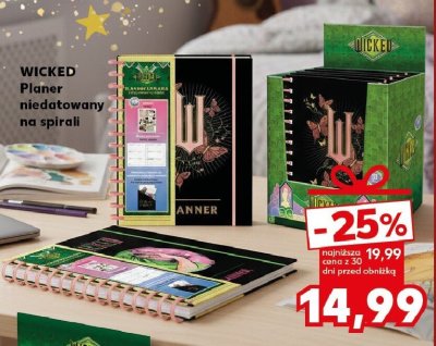 Planer niedatowany na spirali promocja w Kaufland