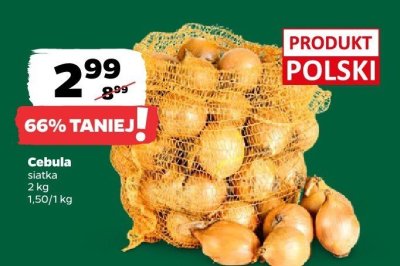 Cebula siatka 2 kg promocja w Netto