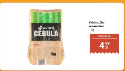 Cebula żółta 1 kg promocja w Biedronka