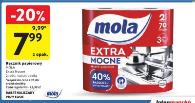 Ręcznik papierowy MOLA Extra Mocne promocja w Intermarche