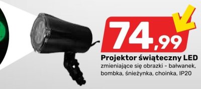 Projektor świąteczny LED promocja w Bricomarche