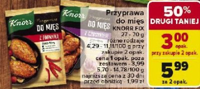 Przyprawa do mięs z czosnkiem Knorr przyprawa promocja
