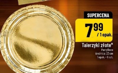 Talerzyki złote promocja w POLOmarket