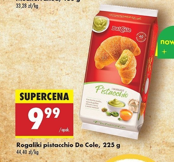 Rogaliki pistacjowe DALCOLLE promocja w Biedronka