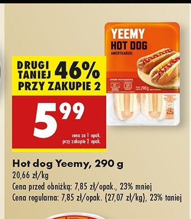 Hot dog Yeemy promocja