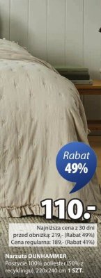 Narzuta DUNHAMMER 220x240 cm promocja w Jysk