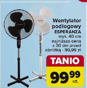 Wentylator pod艂ogowy 40 cm Esperanza promocja