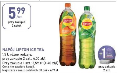 Napój Lipton Ice Tea różne rodzaje promocja w Stokrotka