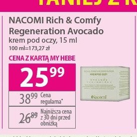 Krem pod oczy avocado Nacomi promocja