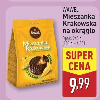 Galaretki w czekoladzie mango Wawel mieszanka krakowska promocja w Aldi